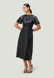 Midikleid - Lederoptik
