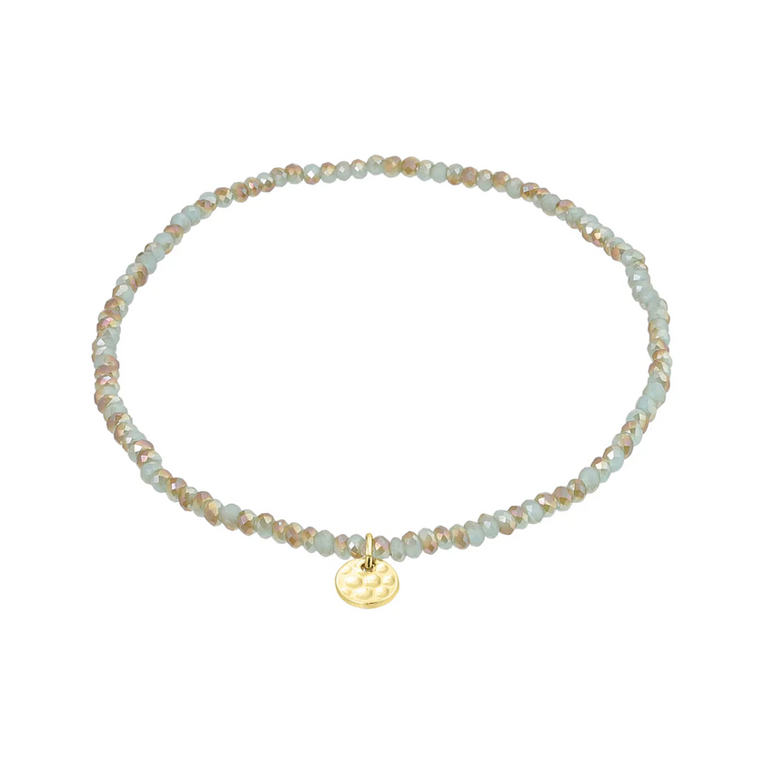 Armband - INDIE - Blau - vergoldet