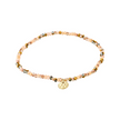 Armband - INDIE -  Braun-Mix - vergoldet