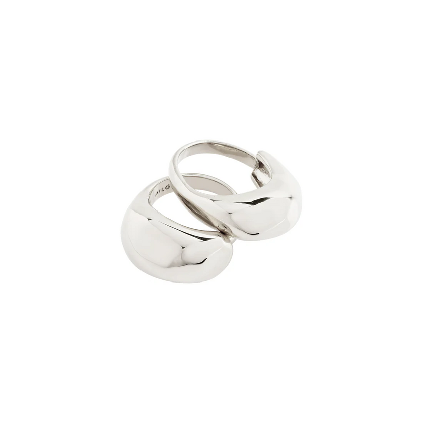 Ring -HARRISON- 2in1 versilbert