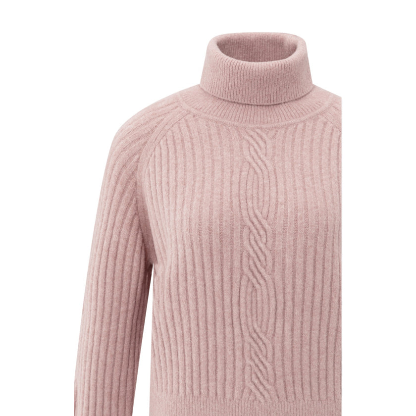 Rollkragenpullover -  Zopfmusterdetail