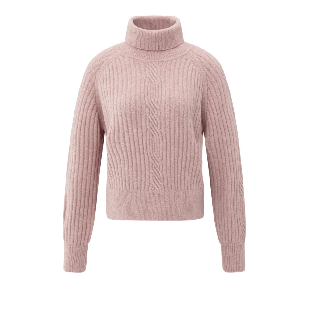 Rollkragenpullover -  Zopfmusterdetail