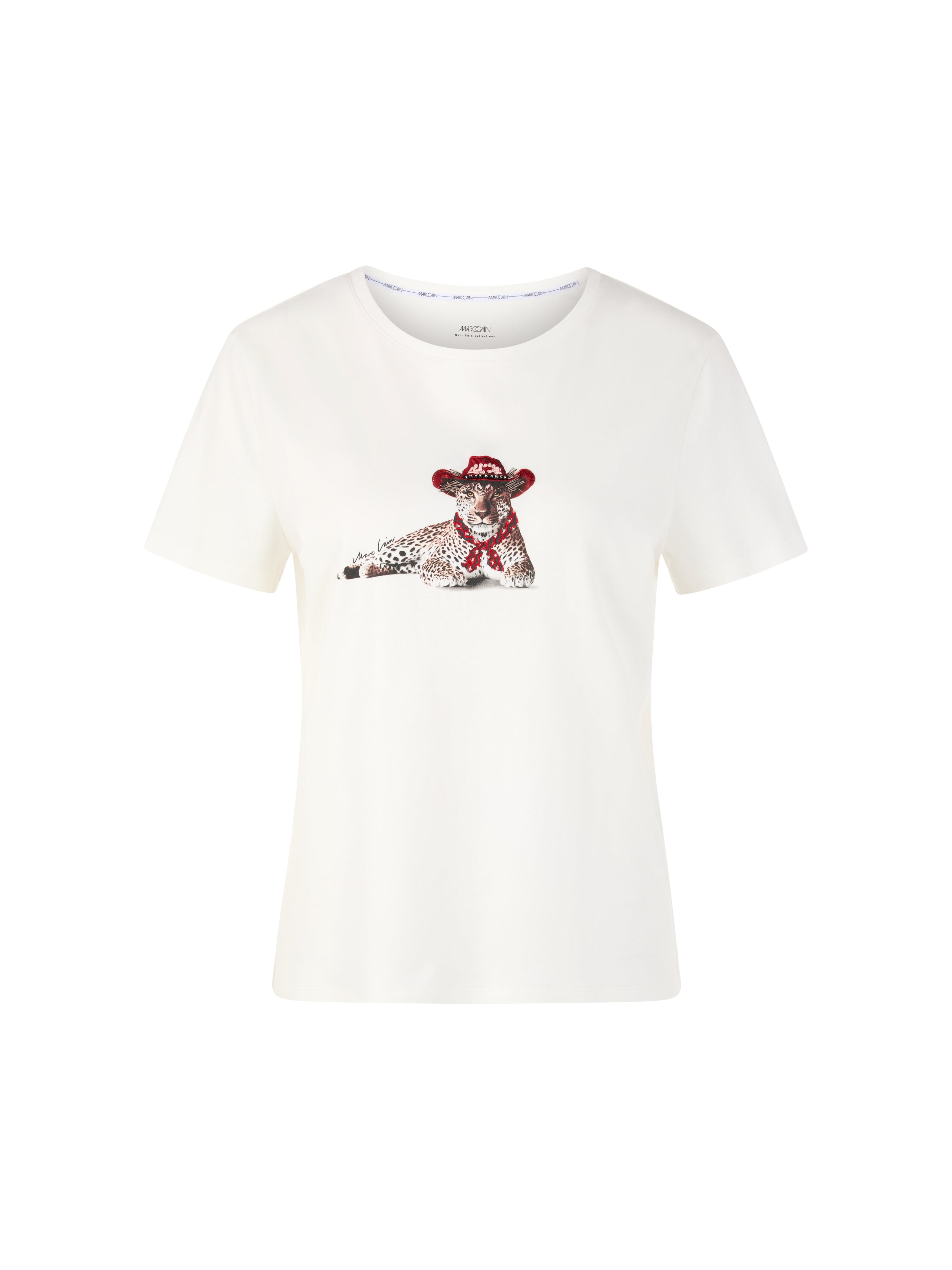 Baumwollshirt - Leopard-Motiv