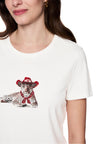 Baumwollshirt - Leopard-Motiv
