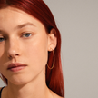 Hoop-Ohrringe -SANNE- vergoldet