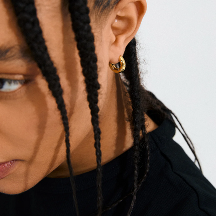Hoops -NEVAEH- vergoldet