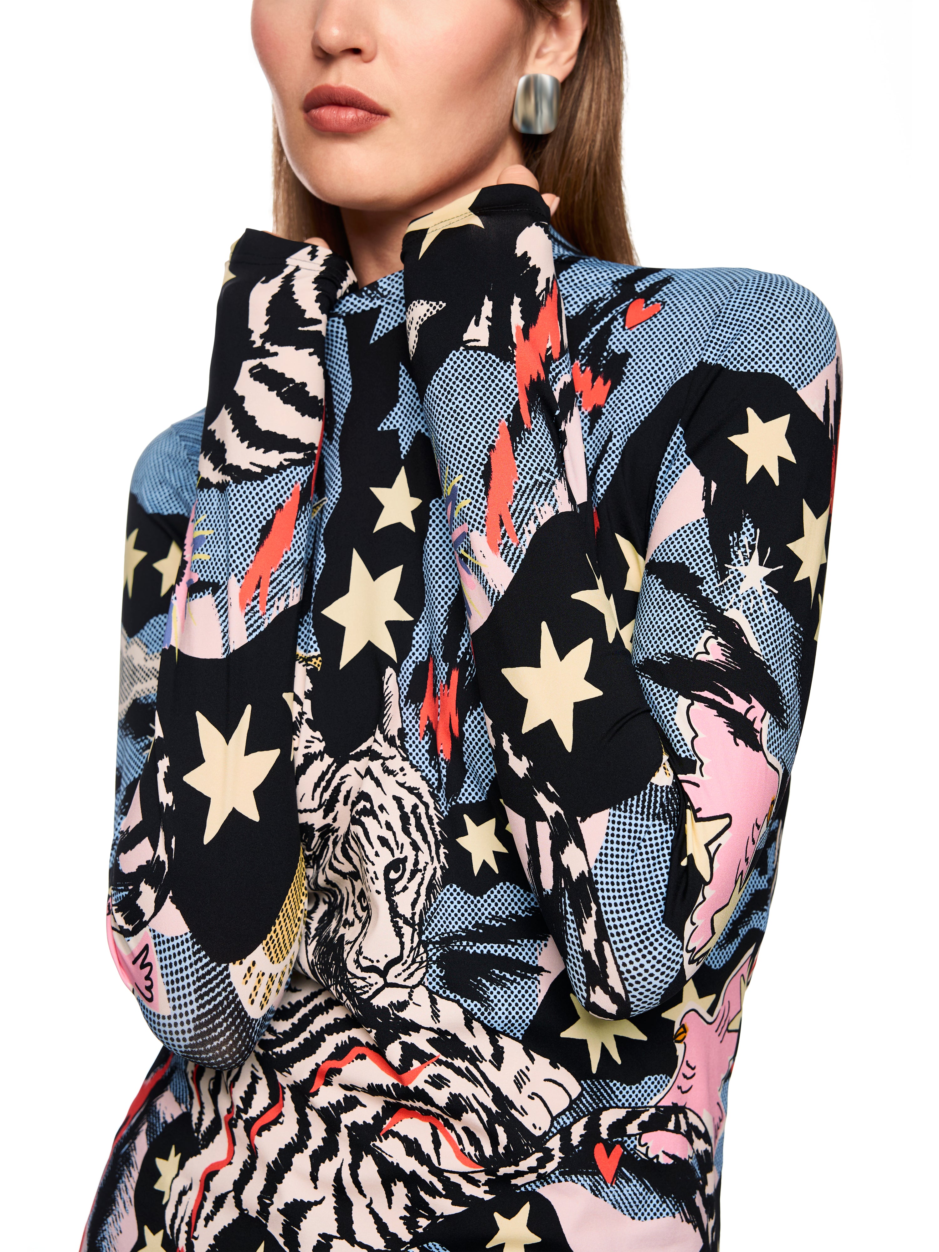 Langarmshirt - Comic Print