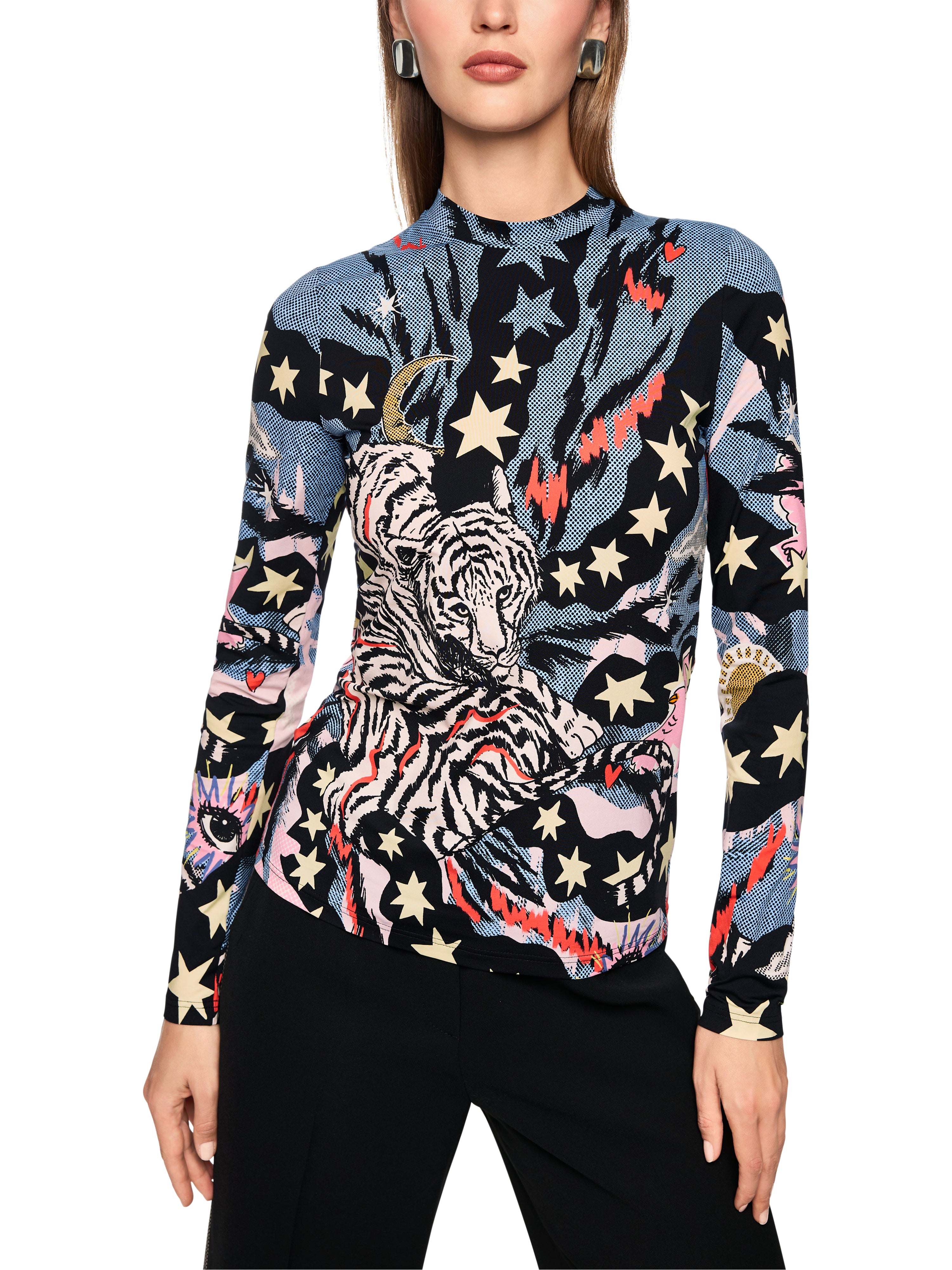 Langarmshirt - Comic Print