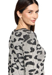 Feinstrickpullover - Animalprint