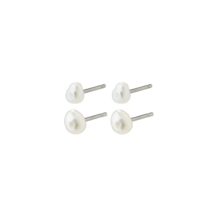 Perlen-Ohrringe -JOHANNE- 2in1 Set