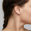 Ohrstecker -GEORGINA- versilbert