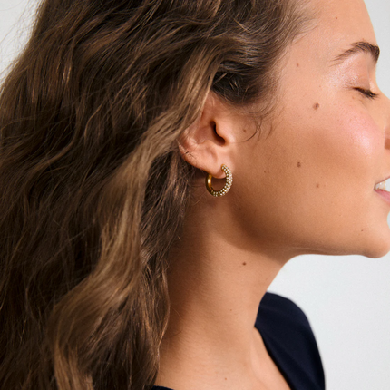 Medium Hoops -TATUM- vergoldet