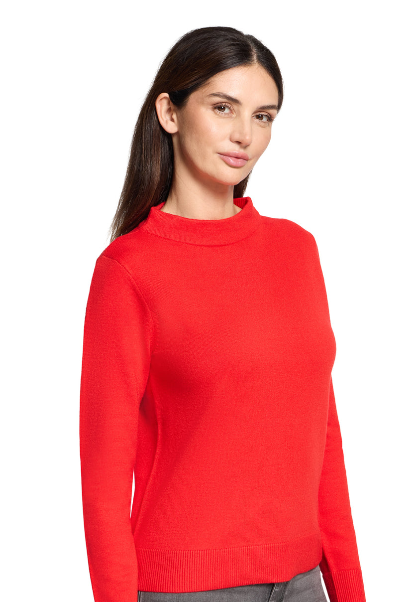 Strickpullover - Stehkragen