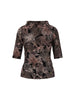 Halbarm-Shirt - Blumenprint