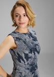 Plissiertes Kleid - Metallikfäden