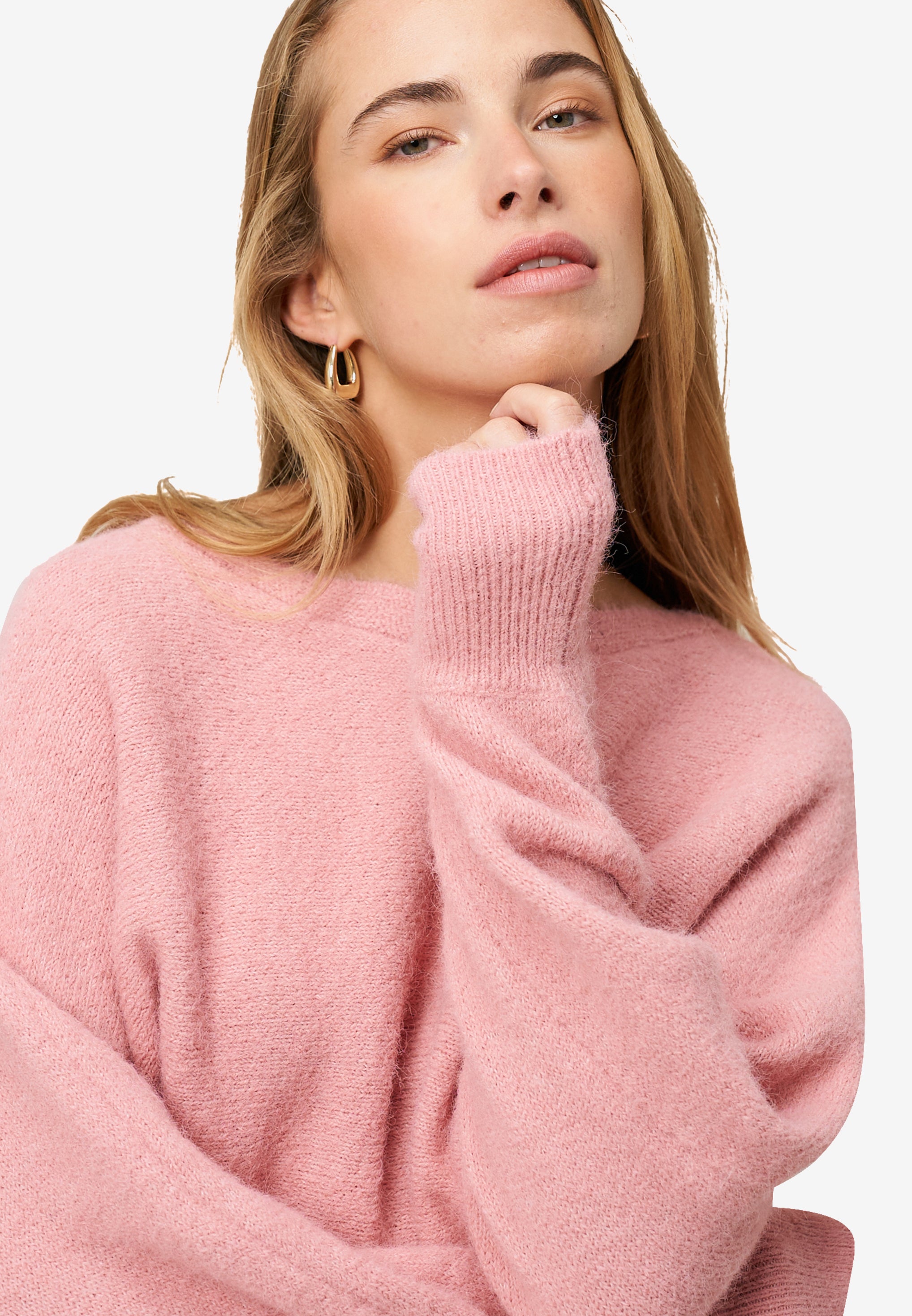 Strickpullover - Boatneck Ausschnitt