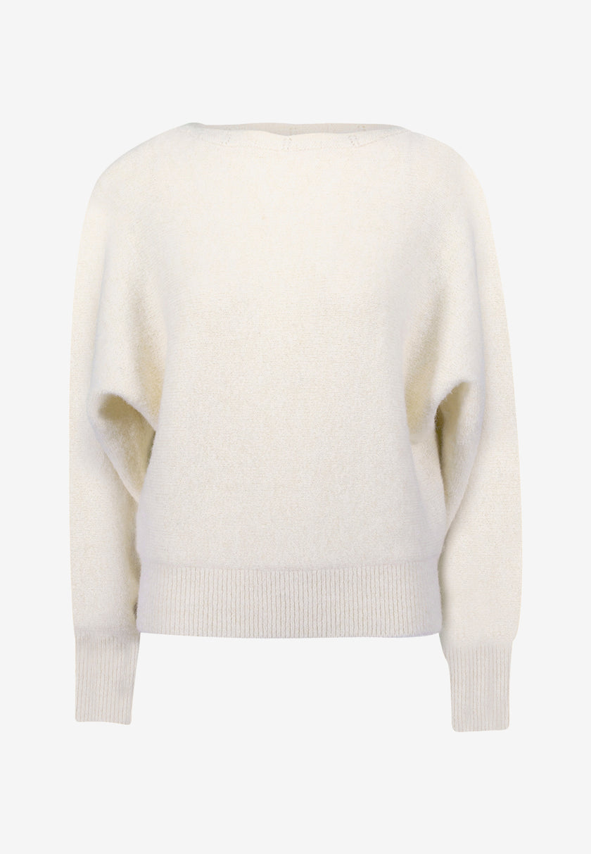 Strickpullover - Boatneck Ausschnitt