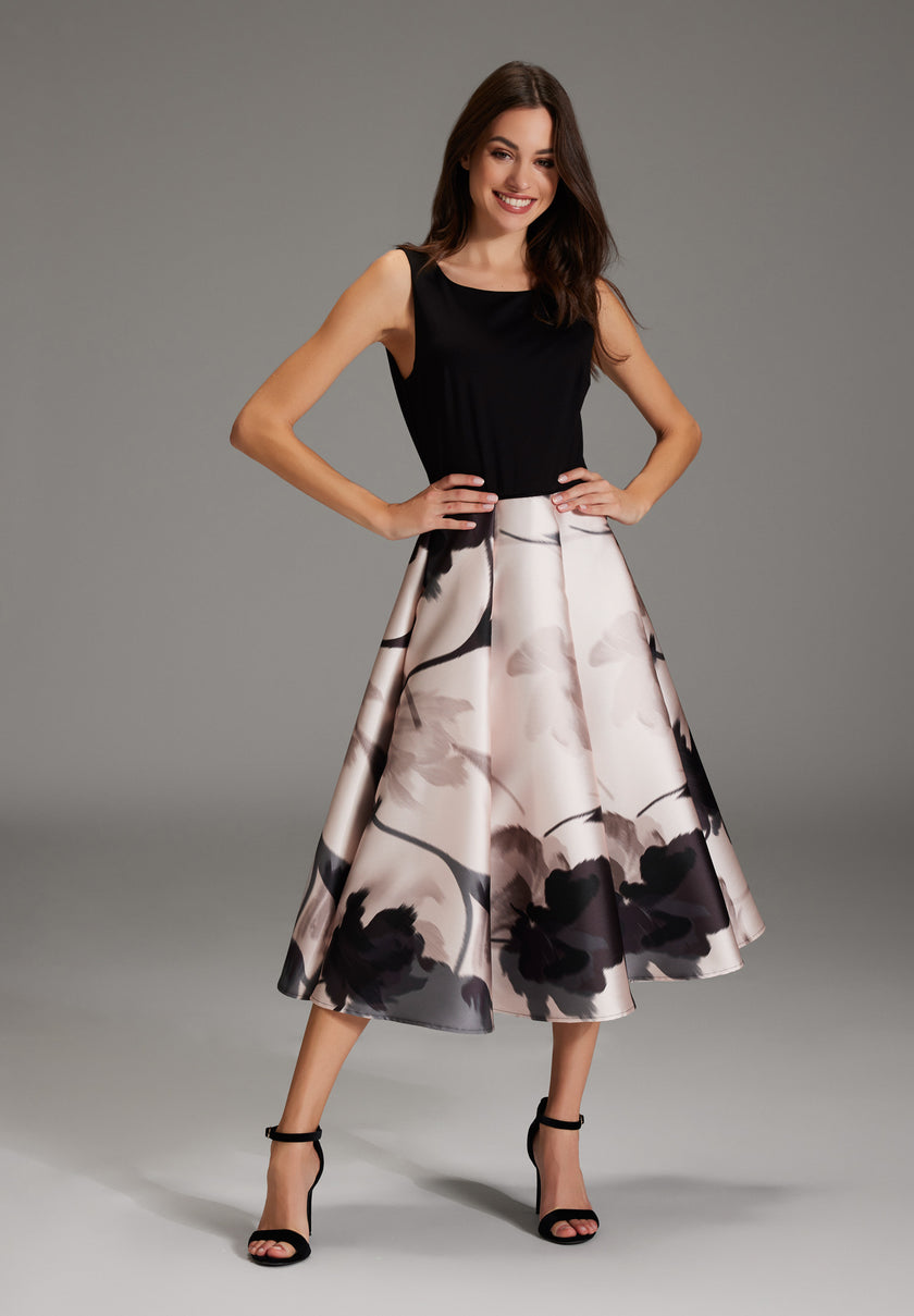 Cocktail Kleid - Scuba Oberteil