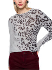 Feinstrickpullover - Animalprint
