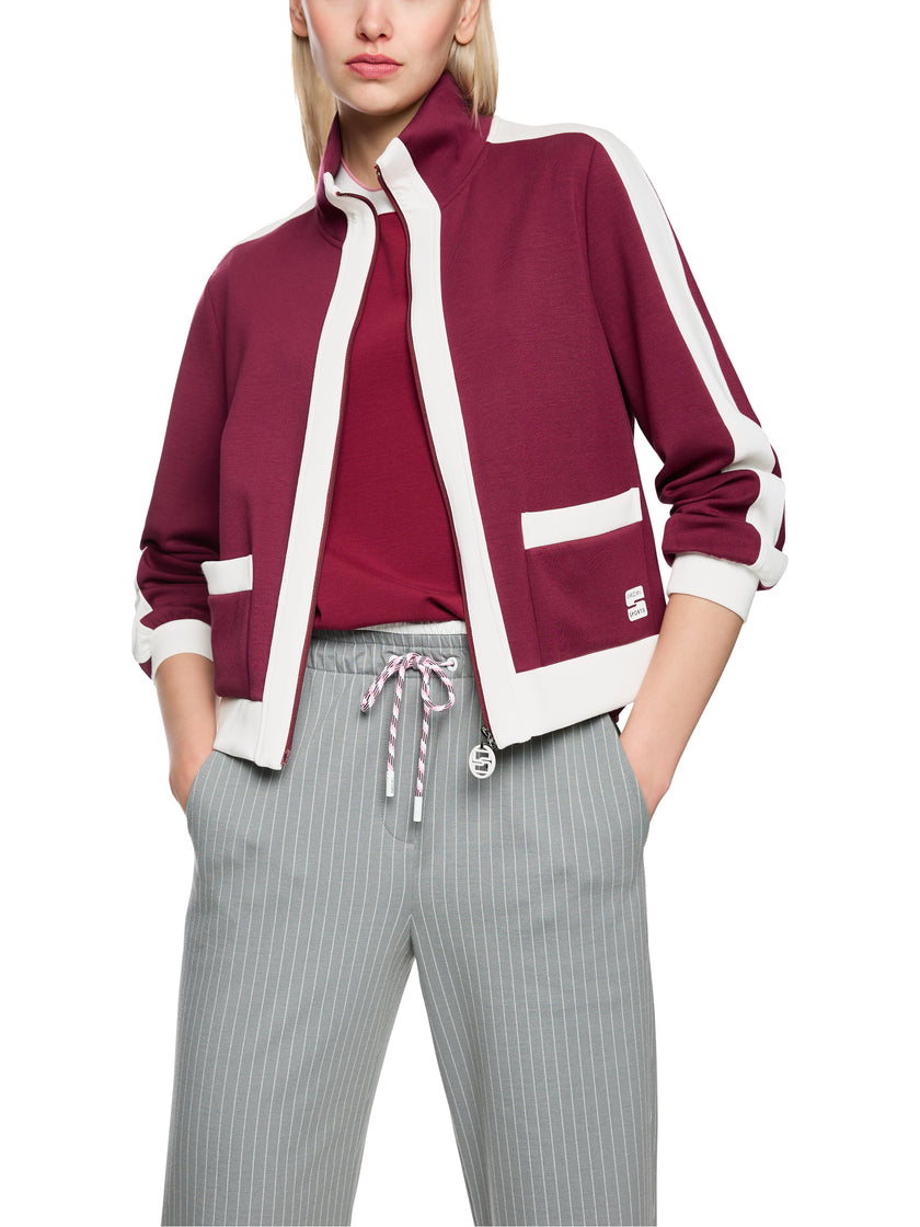 Sweatjacke - Stehkragen