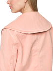 Jeansjacke - Oversize-Kragen