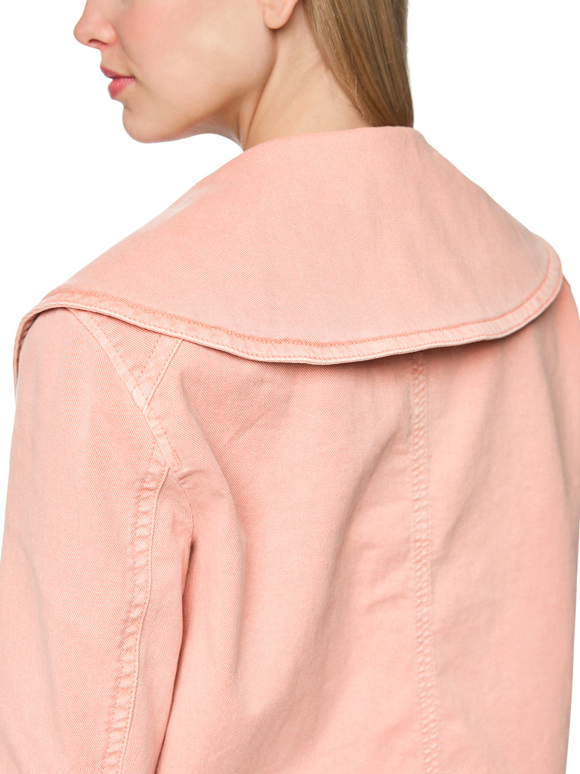 Jeansjacke - Oversize-Kragen