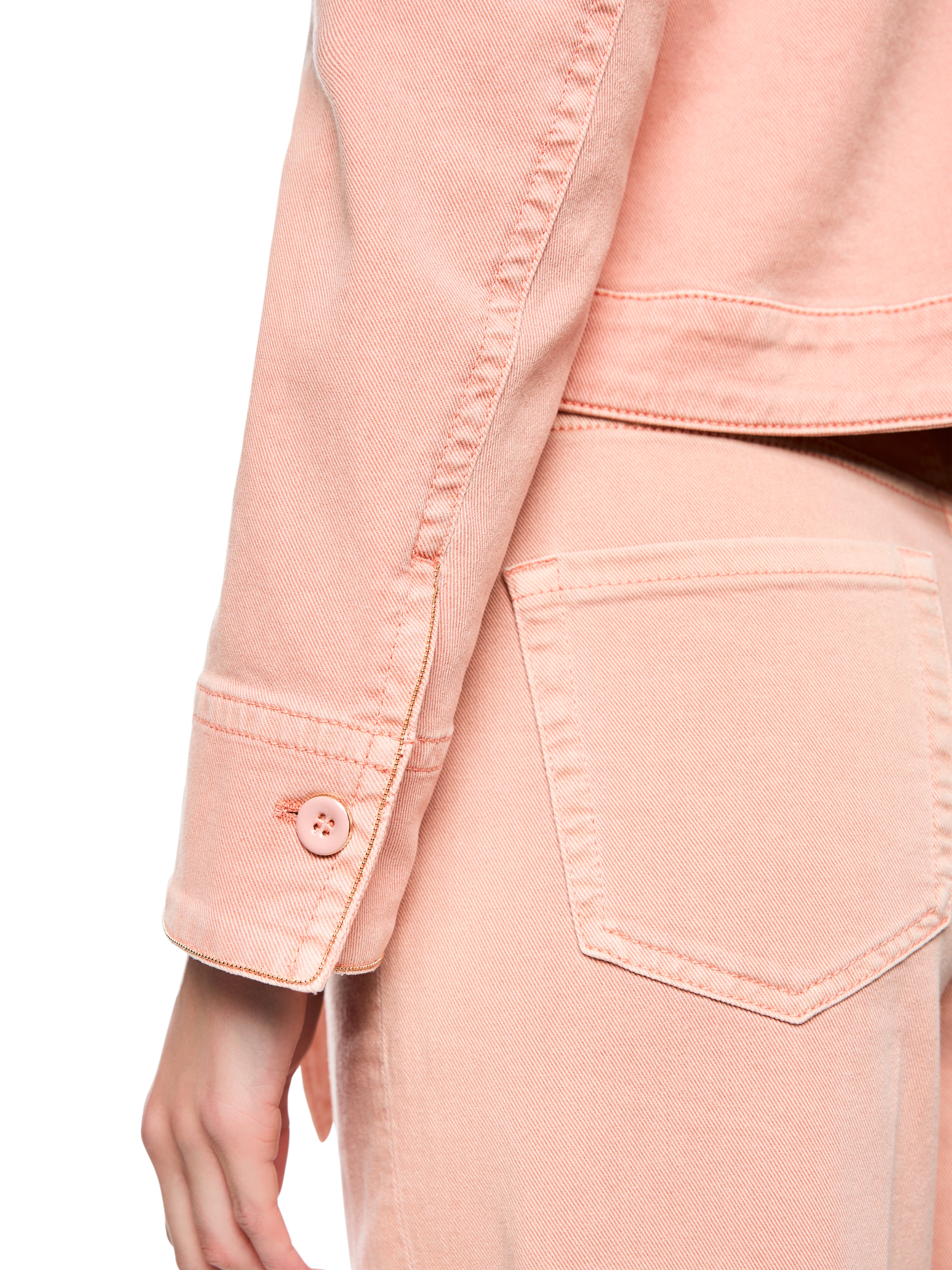 Jeansjacke - Oversize-Kragen