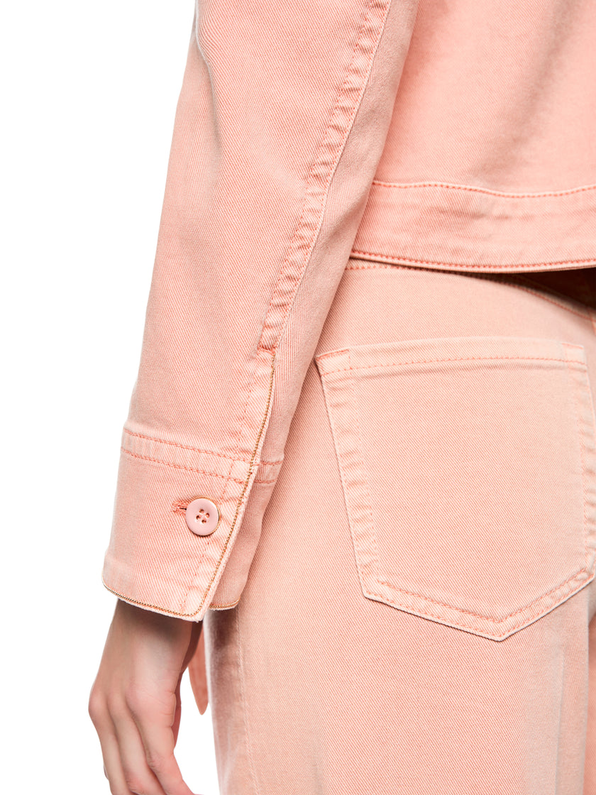 Jeansjacke - Oversize-Kragen