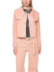 Jeansjacke - Oversize-Kragen