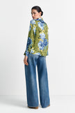 Bluse - Rosenprint