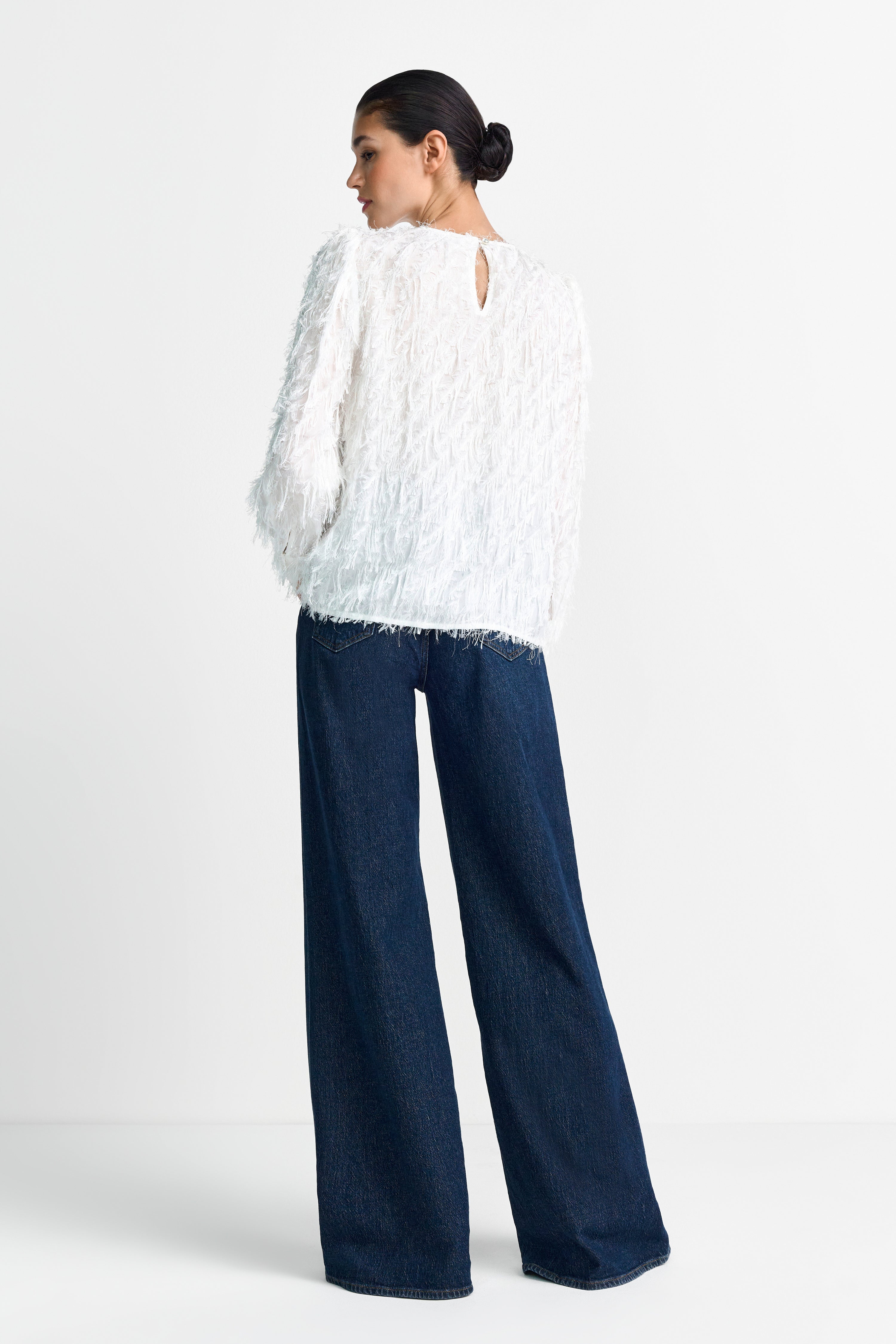Bluse - Fransenbesatz
