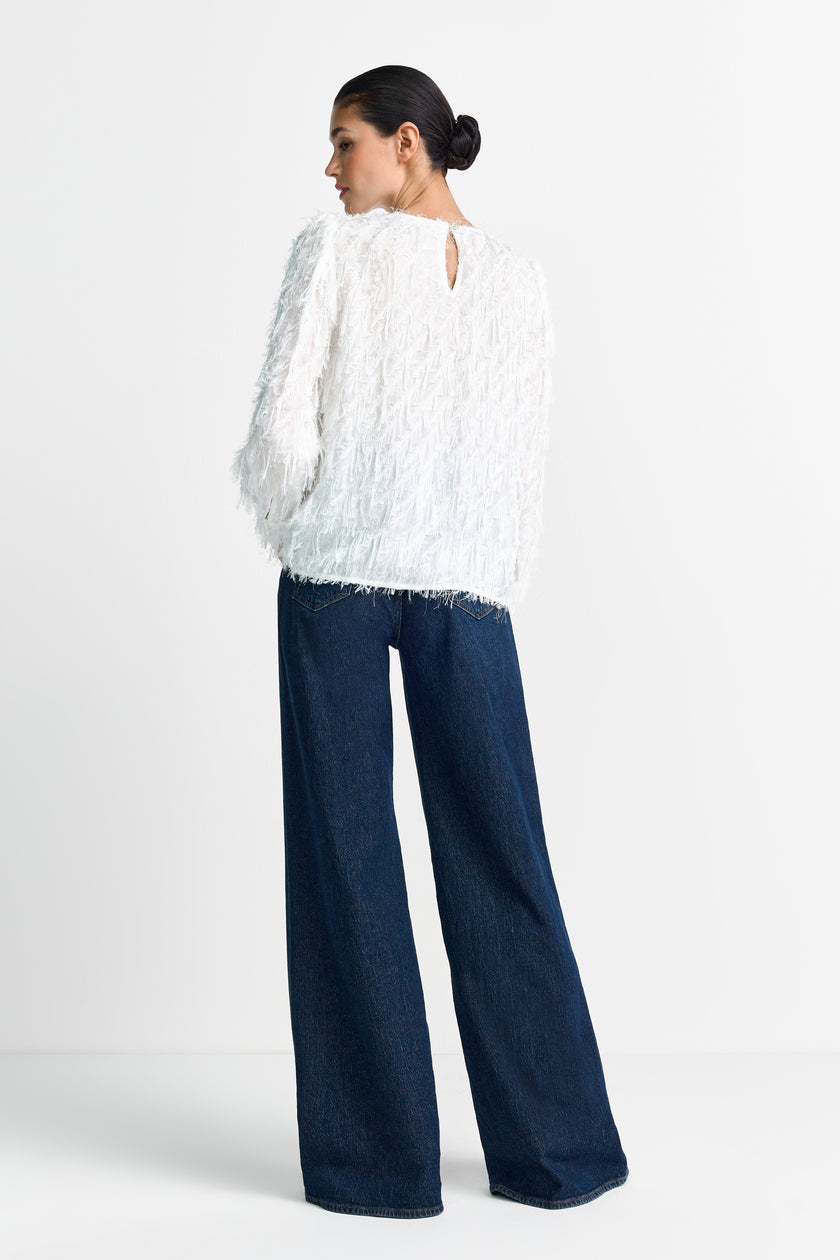 Bluse - Fransenbesatz