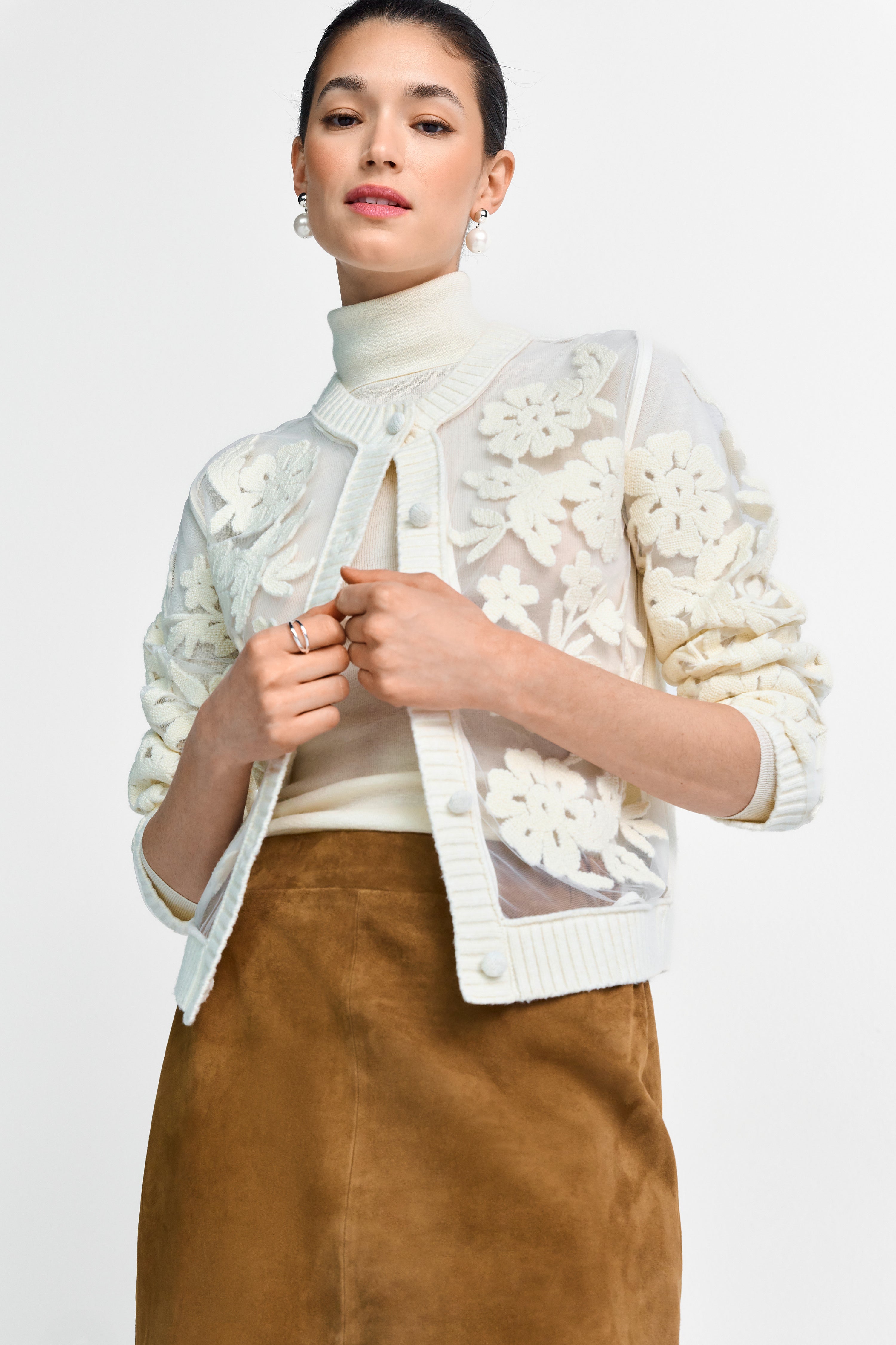 Strickjacke - Mesh