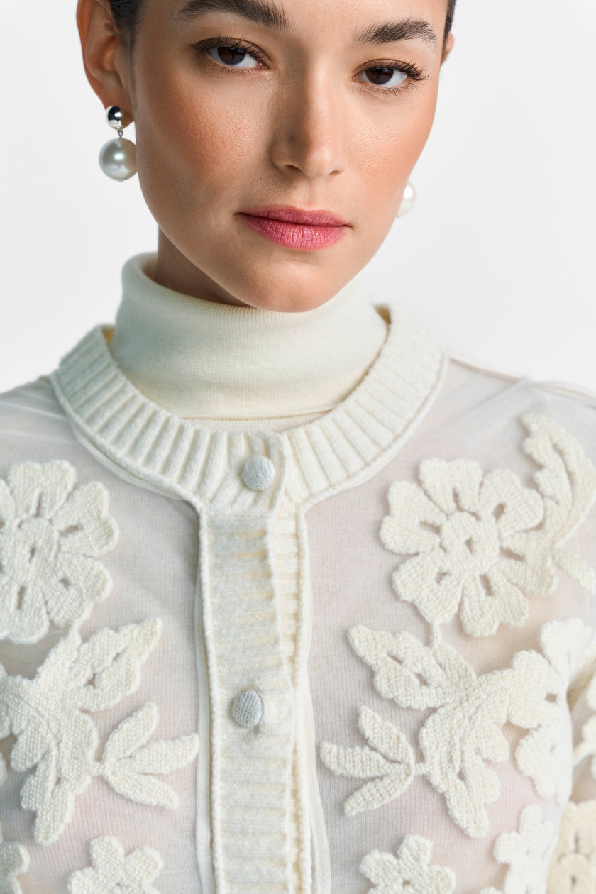 Strickjacke - Mesh