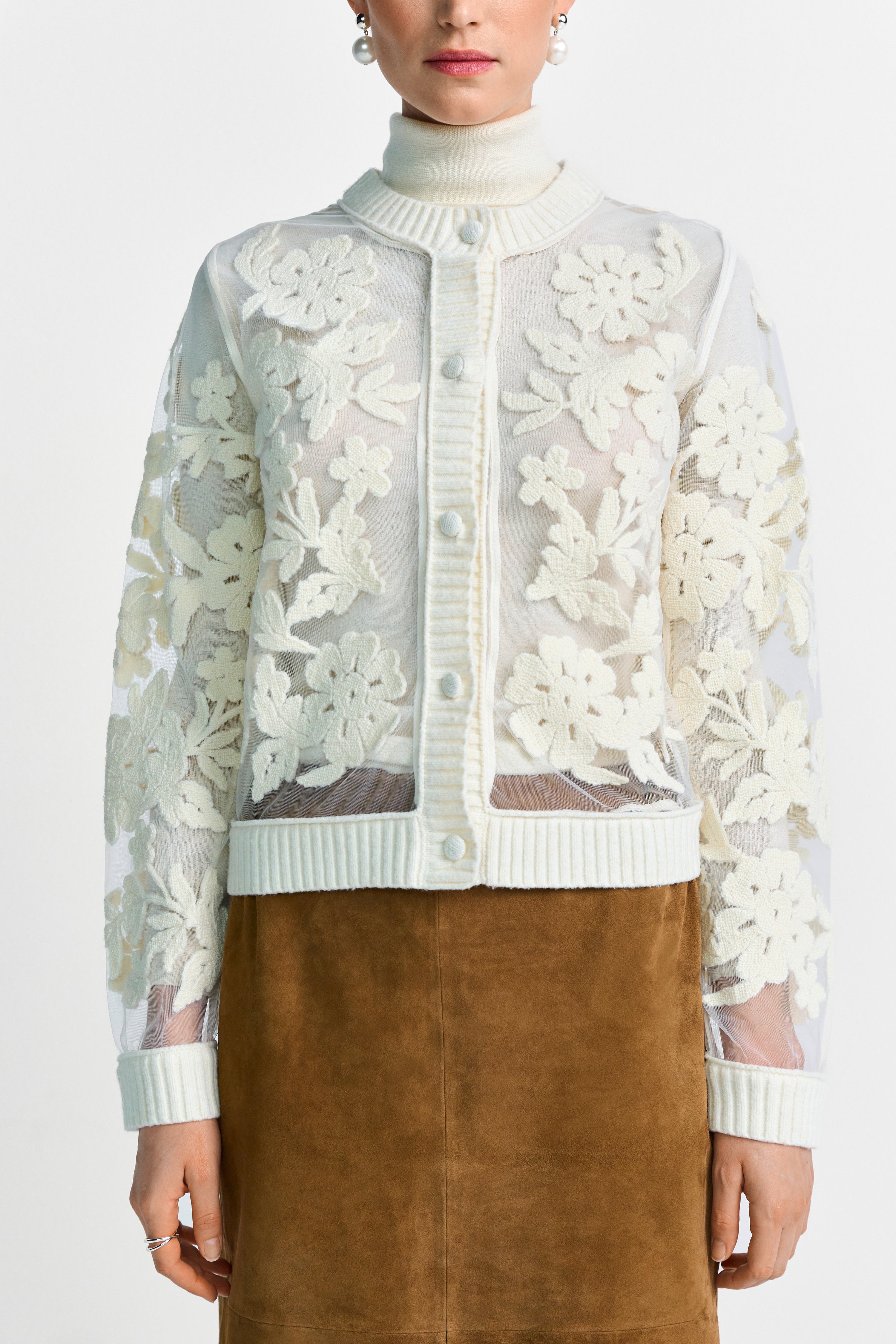 Strickjacke - Mesh