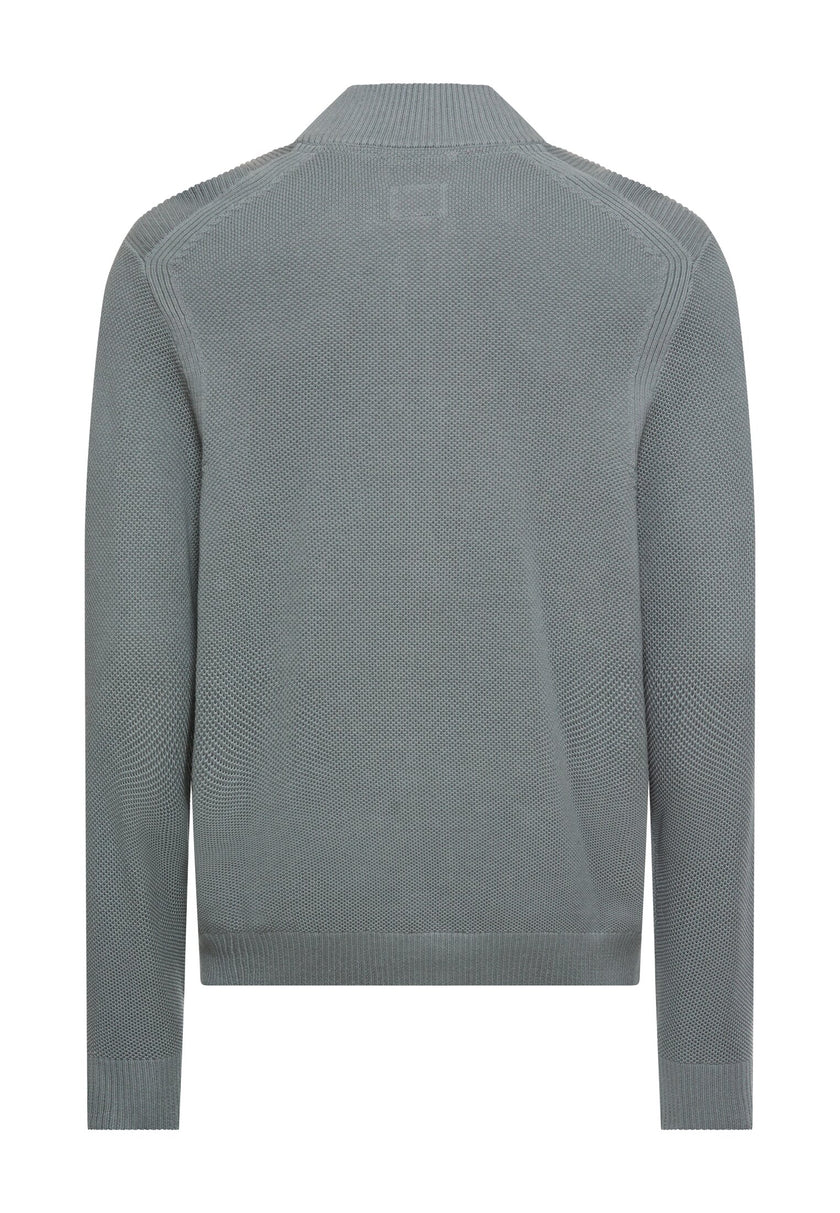 Strickjacke - Stehkragen