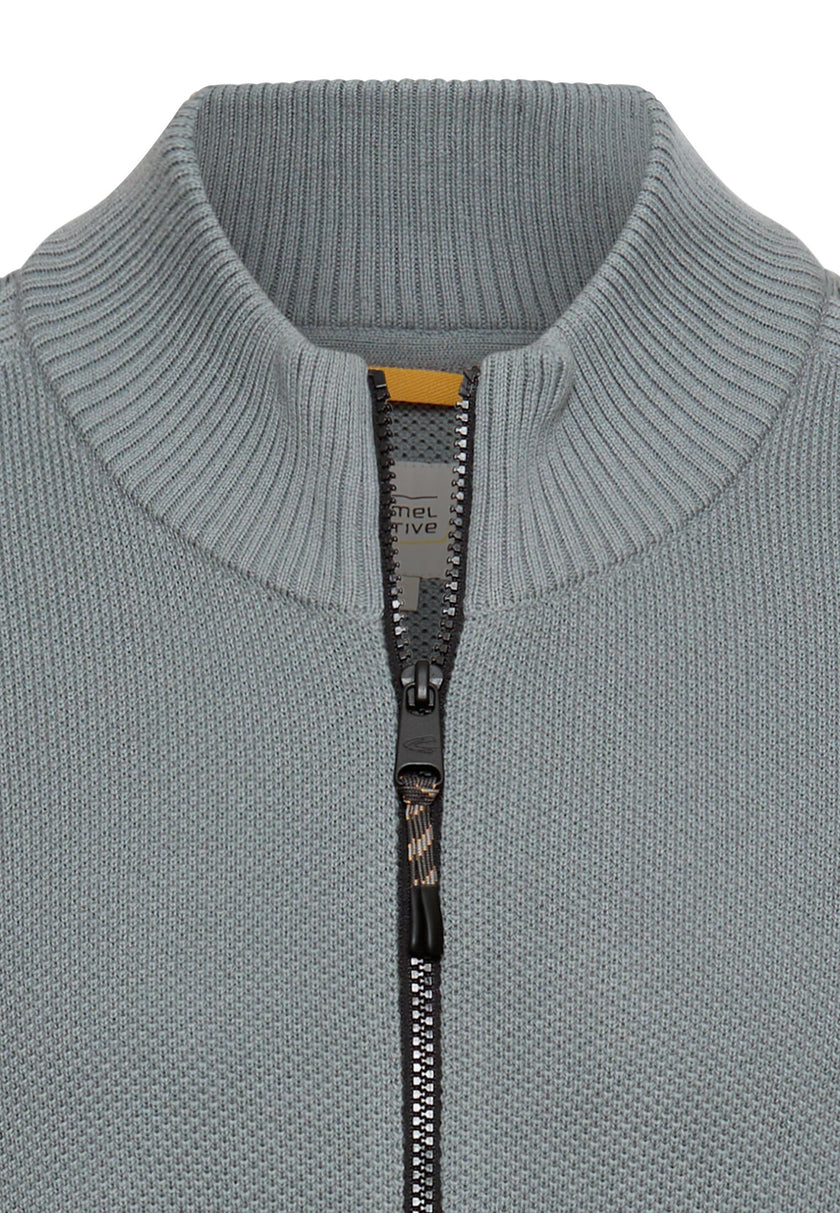 Strickjacke - Stehkragen