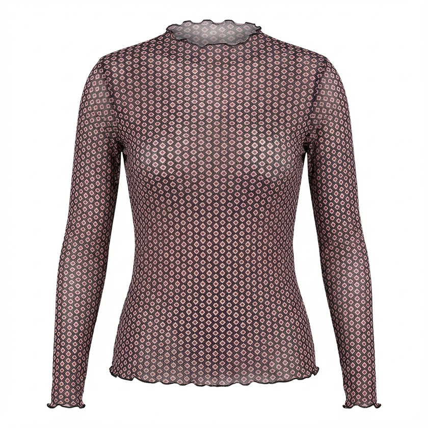 Langarmshirt - Mesh