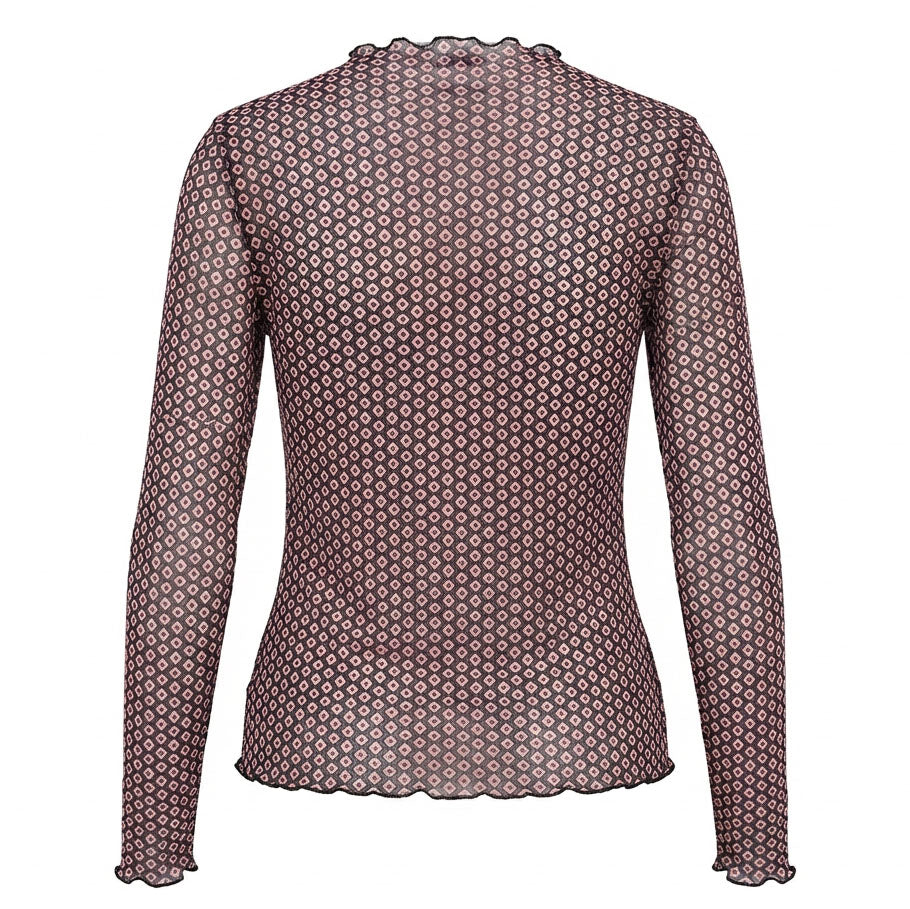 Langarmshirt - Mesh