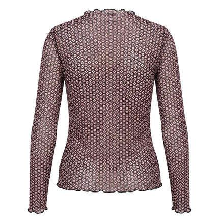 Langarmshirt - Mesh