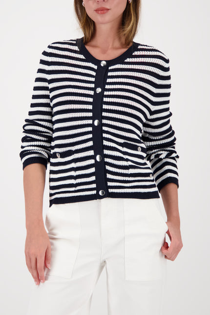 Strickjacke - Streifen