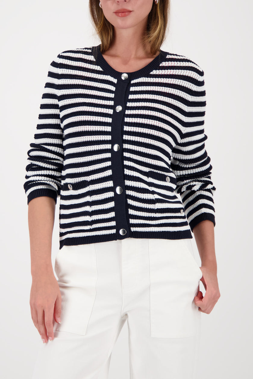 Strickjacke - Streifen