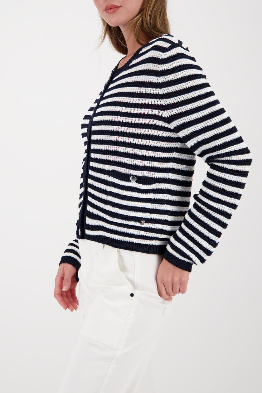 Strickjacke - Streifen