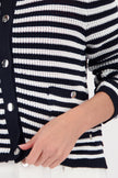 Strickjacke - Streifen