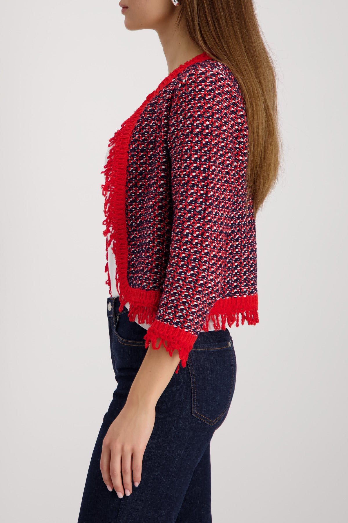 Strickjacke - Tweed