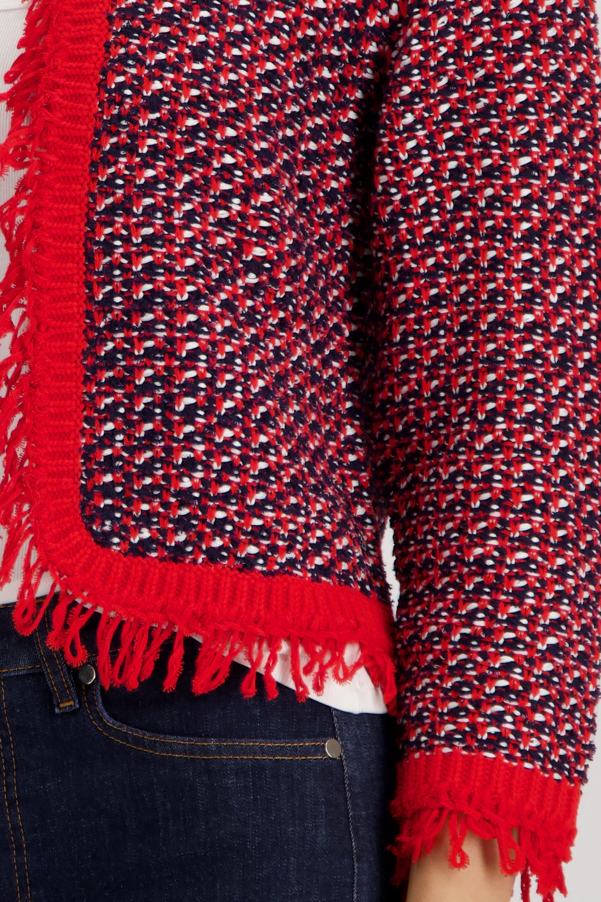 Strickjacke - Tweed