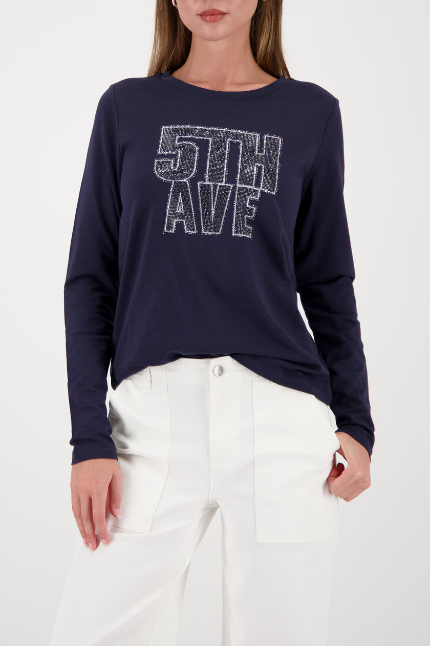 Langarmshirt - Strasssteine