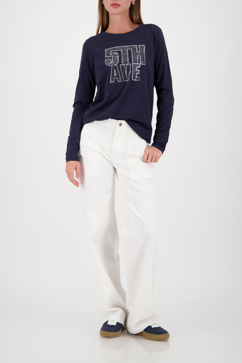 Langarmshirt - Strasssteine