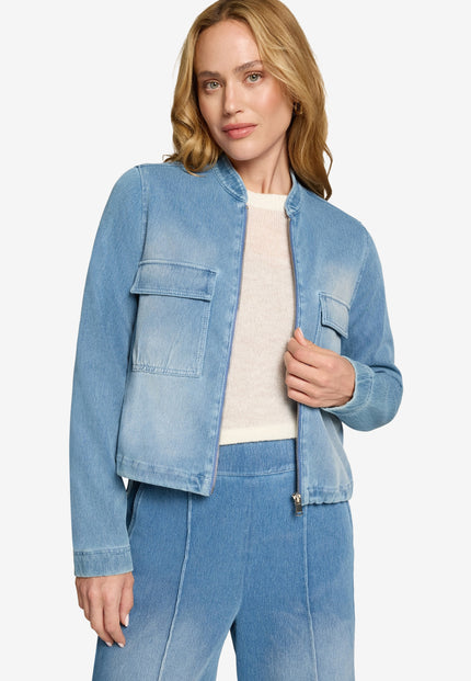 Jeansjacke - Reißverschluss