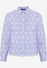 Bluse - Streifen und Stickerei